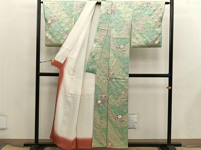 平和屋着物■上質な小紋　辻が花　絞り　正絹　逸品　BAAX5801mz