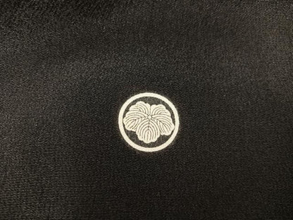 平和屋着物■豪華黒留袖　刺繍　鳳凰花文　暈し染め　金彩　正絹　逸品　BAAX5802mz