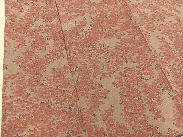 平和屋着物■上質な小紋　草花文　正絹　逸品　BAAX5803mz