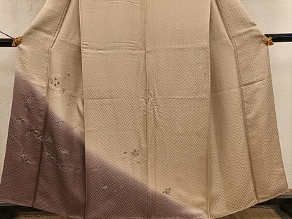 平和屋着物■訪問着　菊花文　暈し染め　金彩　正絹　逸品　BAAX5804mz