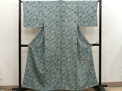 平和屋着物■上質な小紋　梅花文　鈴乃屋扱い　正絹　逸品　未使用　BAAX5811mz
