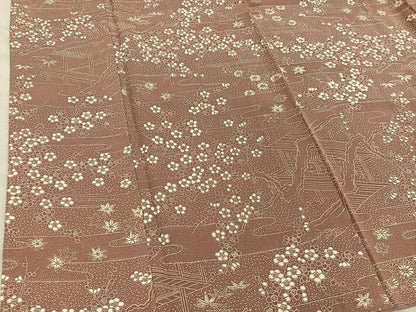 平和屋着物■上質な小紋　梅花文　小田急扱い　正絹　逸品　BAAX5813mz