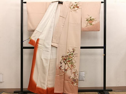 平和屋着物■訪問着　菊花文　暈し染め　金彩　正絹　逸品　BAAX5816mz