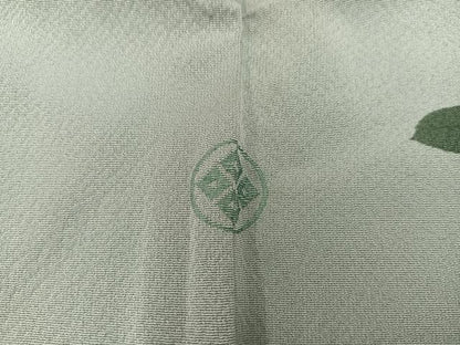 平和屋着物■訪問着　作家物　手描き　椿花文　暈し染め　正絹　逸品　BAAX5817mz