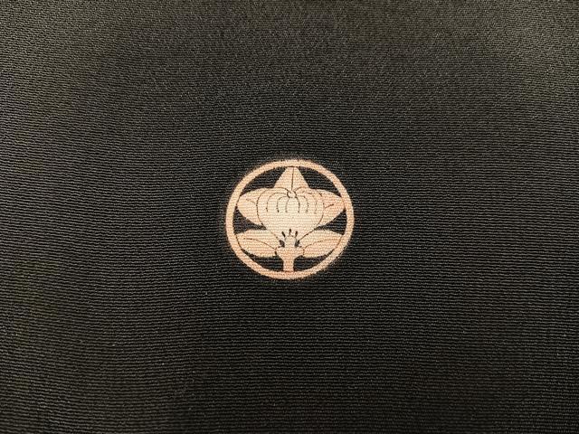 平和屋着物■豪華黒留袖　刺繍　草花文　金銀糸　正絹　逸品　BAAX5819mz