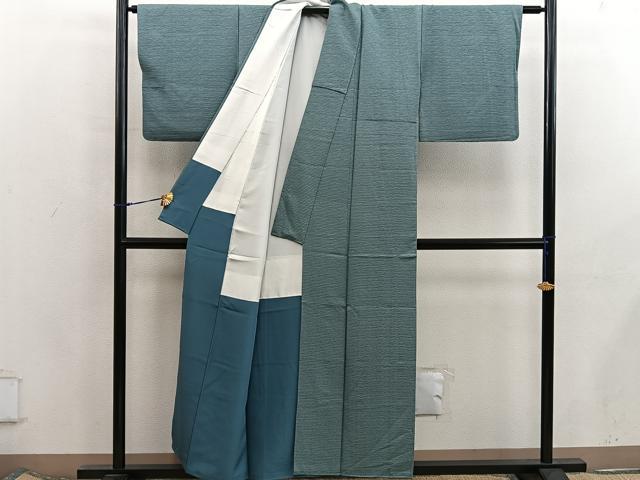 平和屋着物■上質な色無地　岩井茶色　正絹　逸品　BAAX5820mz