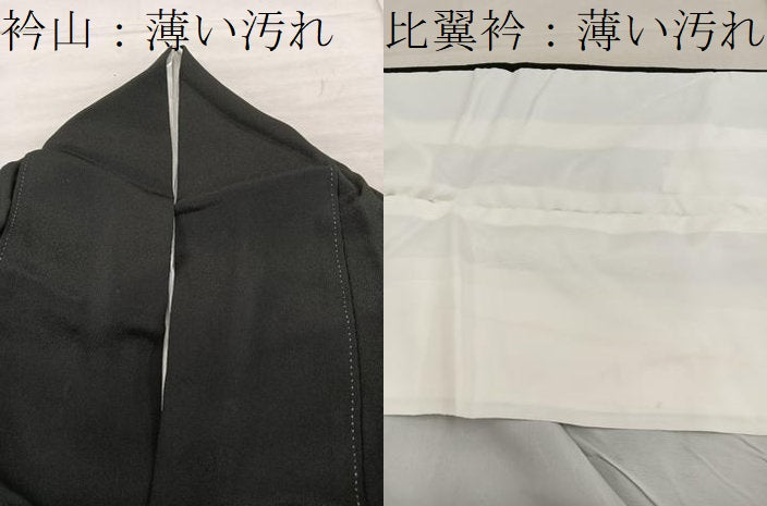 平和屋着物■豪華黒留袖　刺繍　枝葉文　金彩　正絹　逸品　BAAX5827mz