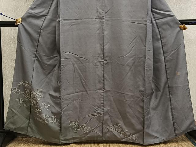 平和屋着物■訪問着　作家物　紬地　御所解文　暈し染め　正絹　逸品　BAAX5833mz