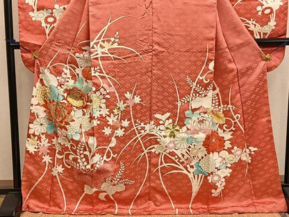 平和屋着物■豪華振袖　刺繍　菊花文　金彩　正絹　逸品　BAAX5836mz