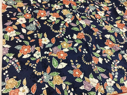 平和屋着物■上質な小紋　梅花文　正絹　逸品　BAAX5841mz