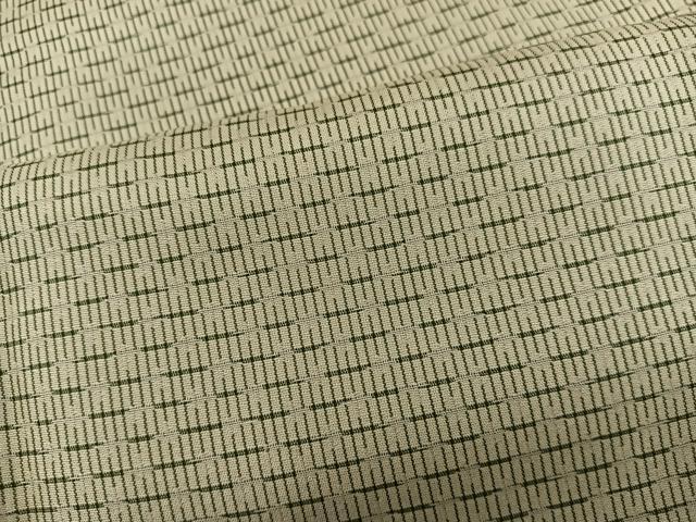 平和屋着物■上質な紬　幾何学文様　正絹　逸品　BAAX5856mz