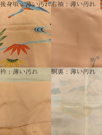 平和屋着物■豪華振袖　風景花文　金彩　正絹　逸品　BAAX5861mz