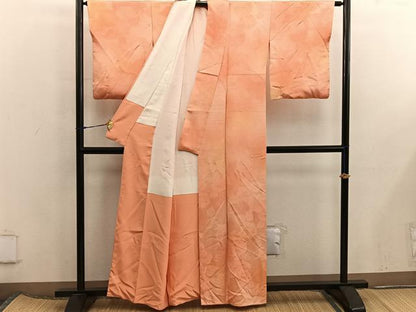 平和屋着物■上質な小紋　草花地紋　暈し染め　正絹　逸品　BAAX5866mz