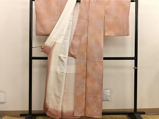 平和屋着物■上質な小紋　霞文　暈し染め　正絹　逸品　BAAX5871mz