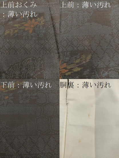 平和屋着物■本場大島紬　亀甲花文　正絹　逸品　BAAX5881mz
