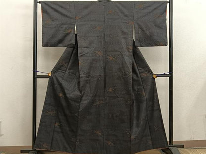 平和屋着物■本場大島紬　亀甲花文　正絹　逸品　BAAX5881mz