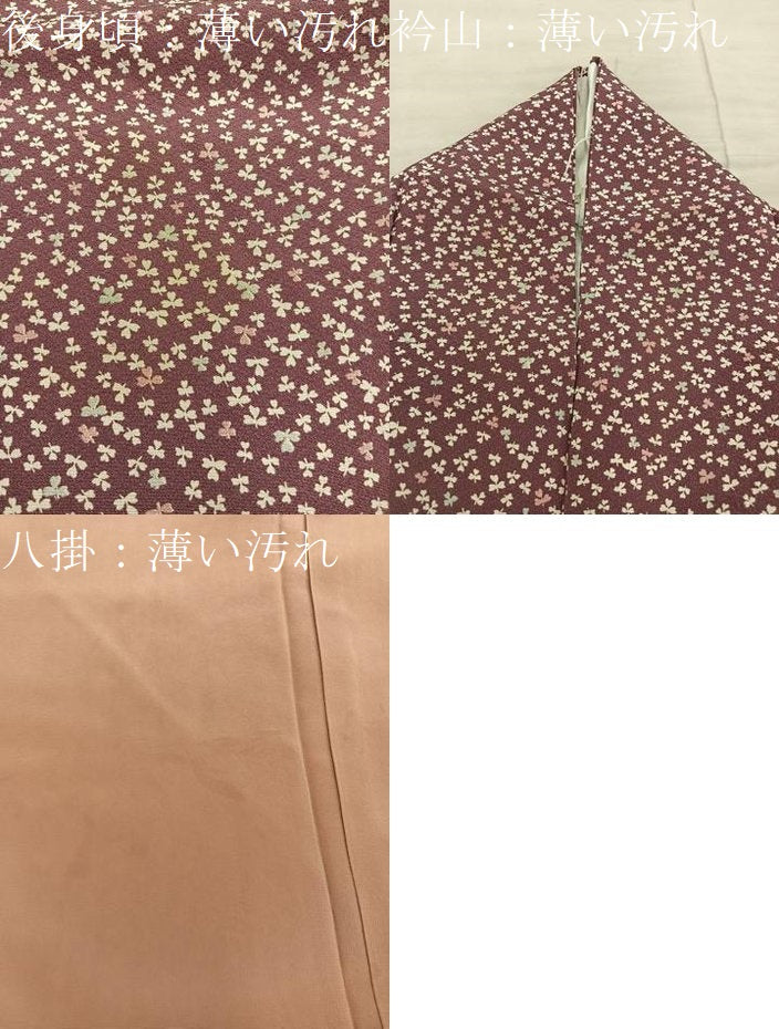 平和屋着物■上質な小紋　小花尽くし　正絹　逸品　BAAX5895mz