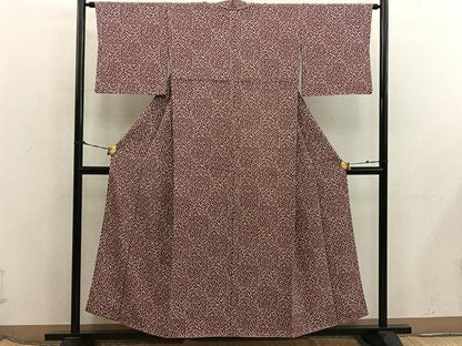 平和屋着物■上質な小紋　小花尽くし　正絹　逸品　BAAX5895mz