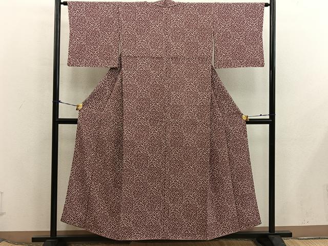 平和屋着物■上質な小紋　小花尽くし　正絹　逸品　BAAX5895mz