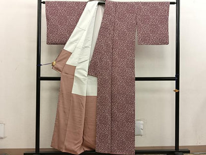 平和屋着物■上質な小紋　小花尽くし　正絹　逸品　BAAX5895mz