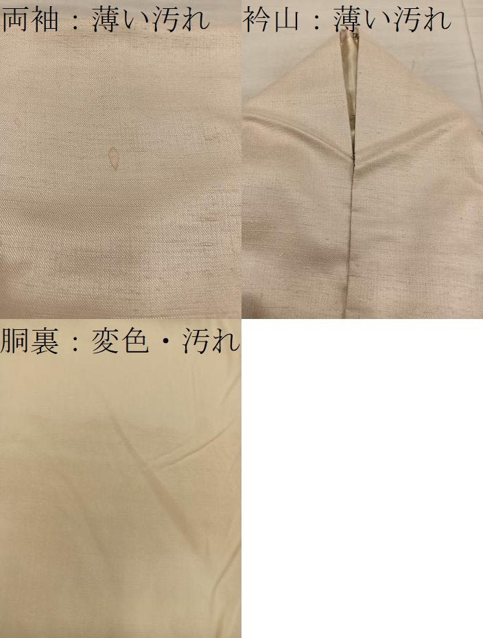 平和屋着物■訪問着　紬地　枝梅文　正絹　逸品　BAAX5907mz