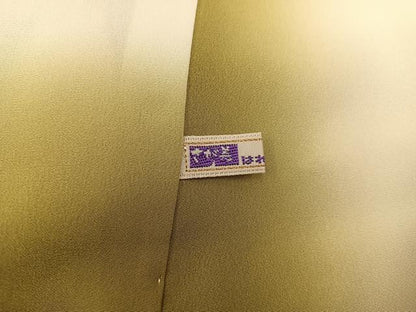 平和屋着物■訪問着　枝松文　金彩　さが美扱い　正絹　逸品　BAAX5913mz