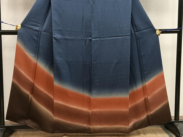 平和屋着物■訪問着　霞文　暈し染め　正絹　逸品　BAAX5917mz