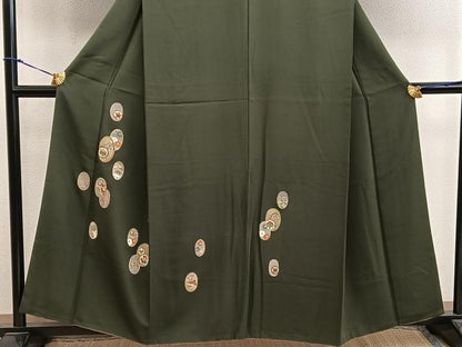 平和屋着物■訪問着　駒刺繍　　宝尽くし花文　鈴乃屋扱い　正絹　逸品　BAAX5921mz