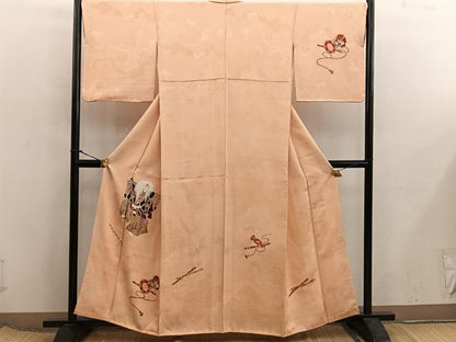 平和屋着物■訪問着　能　狂言　正絹　逸品　BAAX5942mz