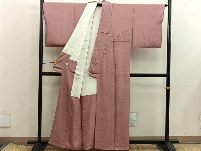 平和屋着物■江戸小紋　草花文　正絹　逸品　BAAX5947mz