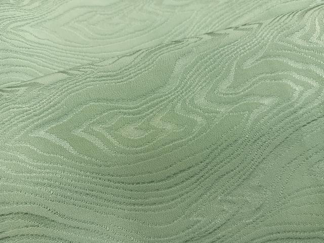 平和屋着物■上質な色無地　流水地紋　黄海松茶色　正絹　逸品　BAAX5950mz