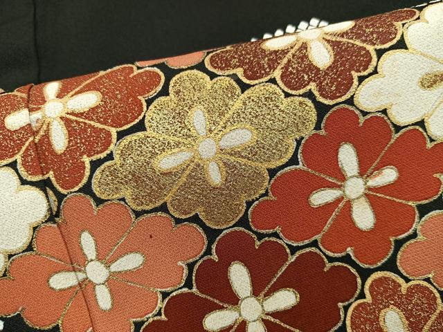 平和屋着物■豪華黒留袖　エ霞花文　金彩　正絹　逸品　BAAX5960mz
