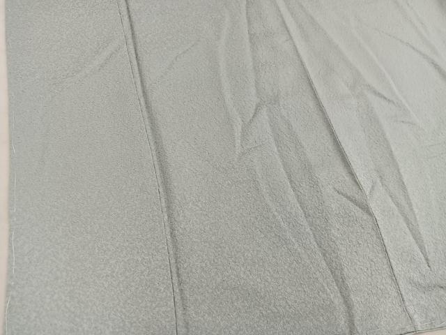平和屋着物■上質な色無地　紋意匠　灰青色　正絹　逸品　未使用　BAAX5978mz