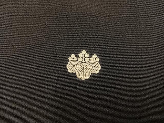 平和屋着物■豪華黒留袖　扇面鴛鴦花文　金彩　正絹　逸品　BAAX5982mz