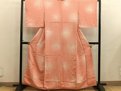 平和屋着物■上質な小紋　草花地紋　暈し染め　正絹　逸品　BAAX5983mz