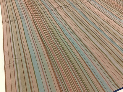 平和屋着物■上質な小紋　縞　正絹　逸品　BAAX6001hj