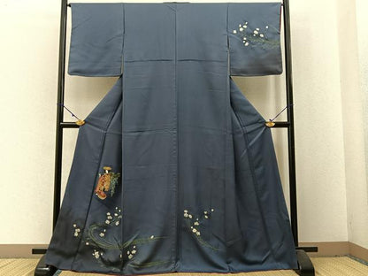 平和屋着物■訪問着　人物花文　金彩　正絹　逸品　BAAX6005hj