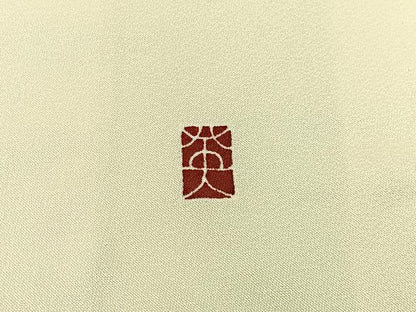 平和屋着物■訪問着　友禅　作家物　花鳥文　正絹　逸品　BAAX6007hj