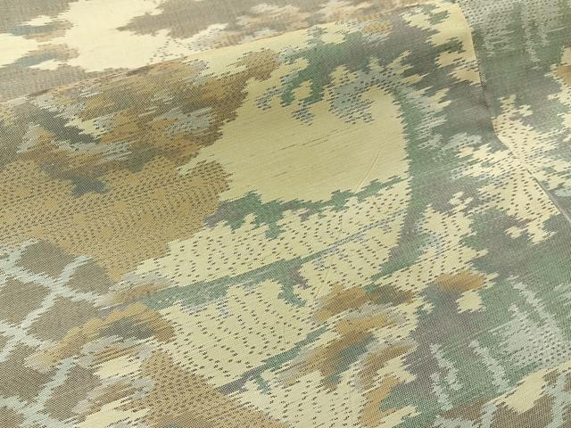 平和屋着物■本場大島紬　立波風景文　正絹　逸品　BAAX6017hj
