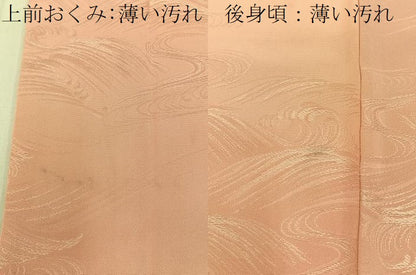 平和屋着物■上質な小紋　立波地紋　暈し染め　正絹　逸品　BAAX6018hj