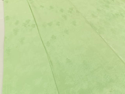 平和屋着物■上質な色無地　樹林地紋　若葉色　正絹　逸品　BAAX6020hj