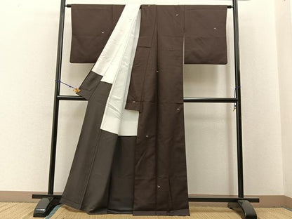 平和屋着物■上質な小紋　南天文　正絹　逸品　BAAX6022hj