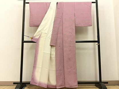 平和屋着物■訪問着　カトレア　正絹　逸品　BAAX6024hj
