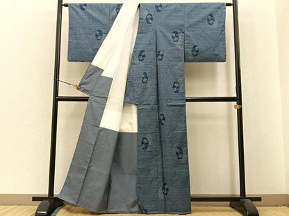 平和屋着物■本場大島紬　9マルキ　独楽　正絹　逸品　未使用　BAAX6029hj