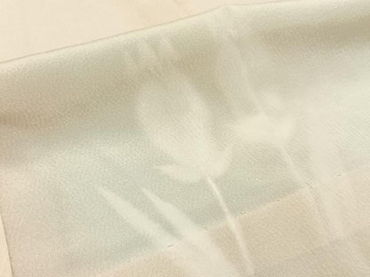 平和屋着物■長襦袢　無双仕立て　チューリップ　暈し染め　正絹　逸品　BAAX6032hj
