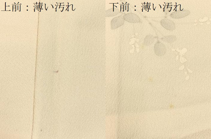 平和屋着物■訪問着　作家物　手描き　草花文　正絹　逸品　未使用　BAAX6040hj
