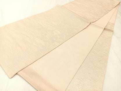 平和屋着物＊夏物 六通柄袋帯 草葉文 銀糸 正絹 逸品 未使用 BAAX6049hj