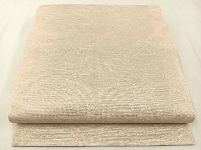 平和屋着物＊夏物 六通柄袋帯 草葉文 銀糸 正絹 逸品 未使用 BAAX6049hj