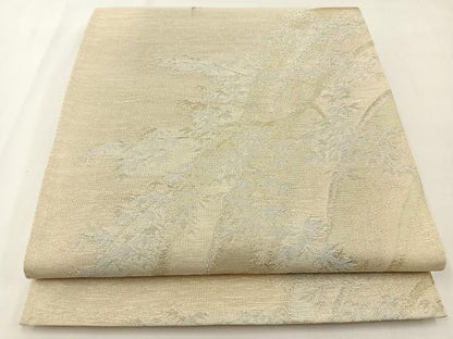 平和屋着物＊夏物 六通柄袋帯 笹 金銀糸 正絹 逸品 BAAX6051hj