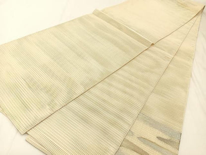 平和屋着物＊夏物 太鼓柄袋帯 絽綴れ エ霞文 金銀糸 正絹 逸品 BAAX6053hj